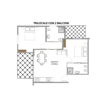 Yugogo Petrarca 1 - Trilocale Con Balcone * Trento